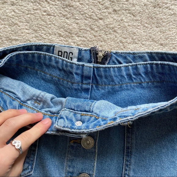 BDG DENIM BUTTON UP SKIRT / SKORT - Picture 6 of 16